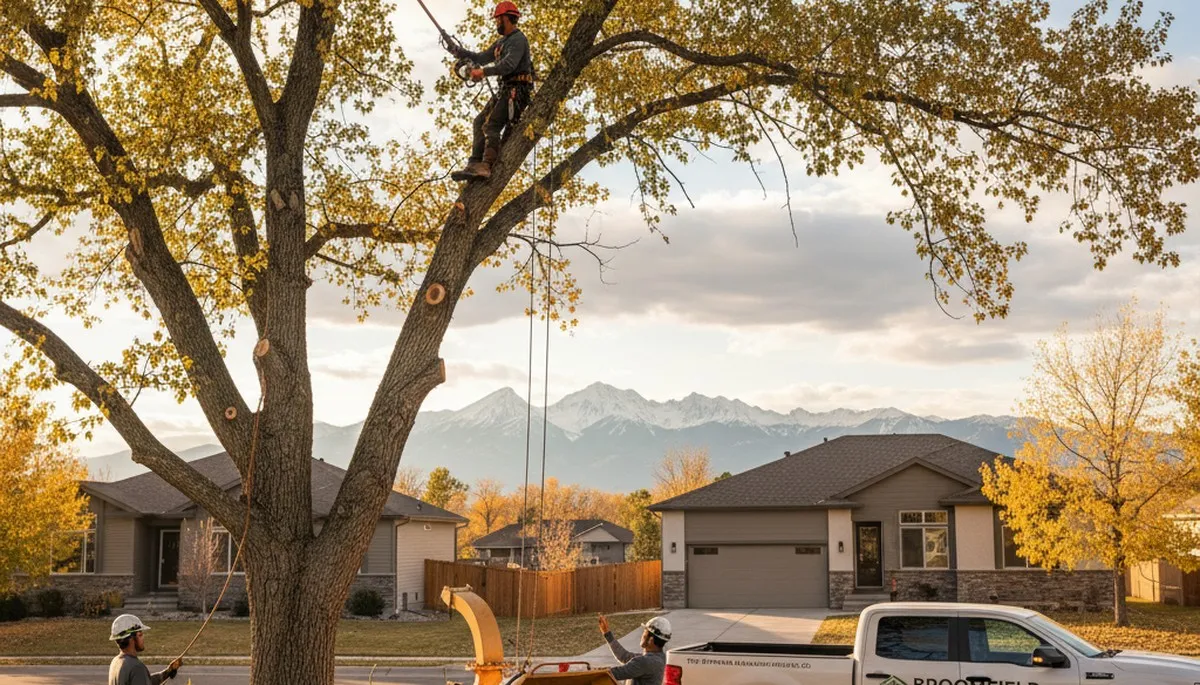 Professional tree removal service in Aurora, CO by certified arborists at Tree Service Aurora